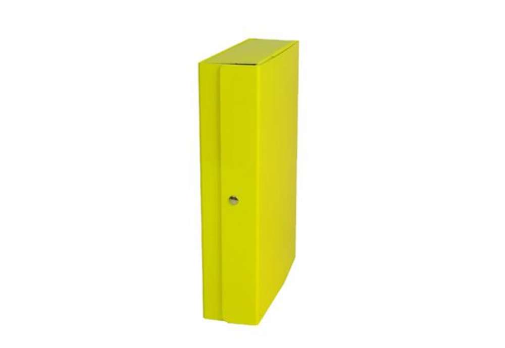 Immagine di Scatola progetto Glossy - dorso 8 cm - giallo - Starline