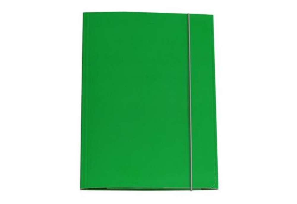 Immagine di Cartella 3 lembi con elastico Queen - A4 - dorso variabile - cartone plastificato - verde - Starline