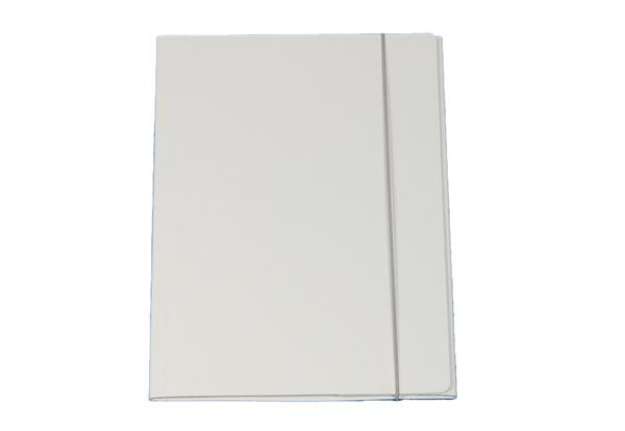 Immagine di Cartellina con elastico - cartone plastificato - 3 lembi - 25x34 cm - bianco - Queen - Starline