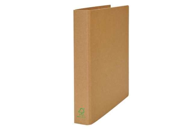 Immagine di Raccoglitore - cartone FSC - 4 anelli tondi 30 mm - dorso 4 cm - 22x32 cm - avana - Starline