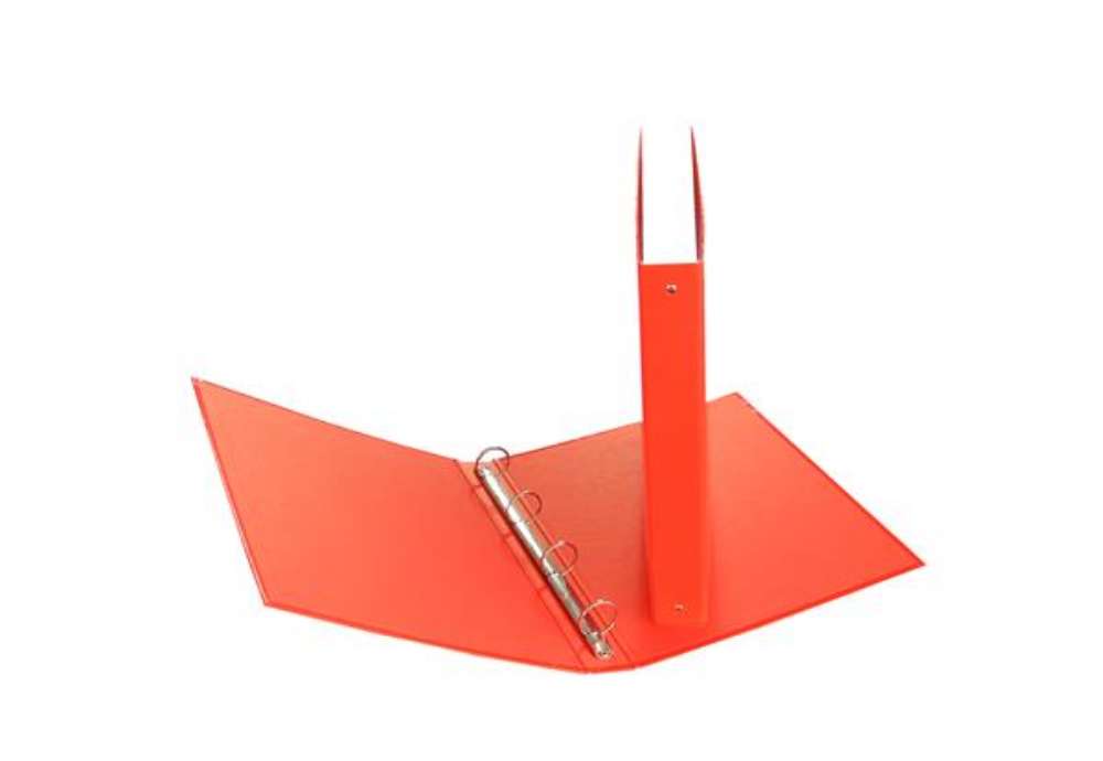 Immagine di Raccoglitore - 22 x 30 cm - 4 anelli tondi 30 mm - dorso 4 cm - rosso - Starline