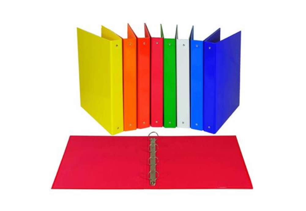 Immagine di Raccoglitore - 22 x 30 cm - 4 anelli tondi 30 mm - dorso 4 cm - colori assortiti - Starline