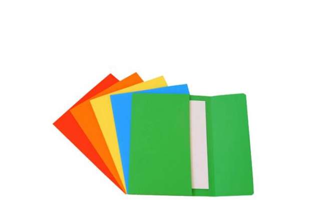 Immagine di Cartellina a busta - 200 gr - 26 x 34 cm - cartoncino bristol - 5 colori assortiti - Starline - conf