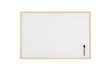 Immagine di Lavagna bianca magnetica - 60 x 90 cm - cornice legno - bianco - Starline