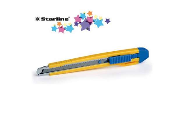 Immagine di Cutter Premium - con bloccalama - 2 lame incluse - 9 mm - Starline