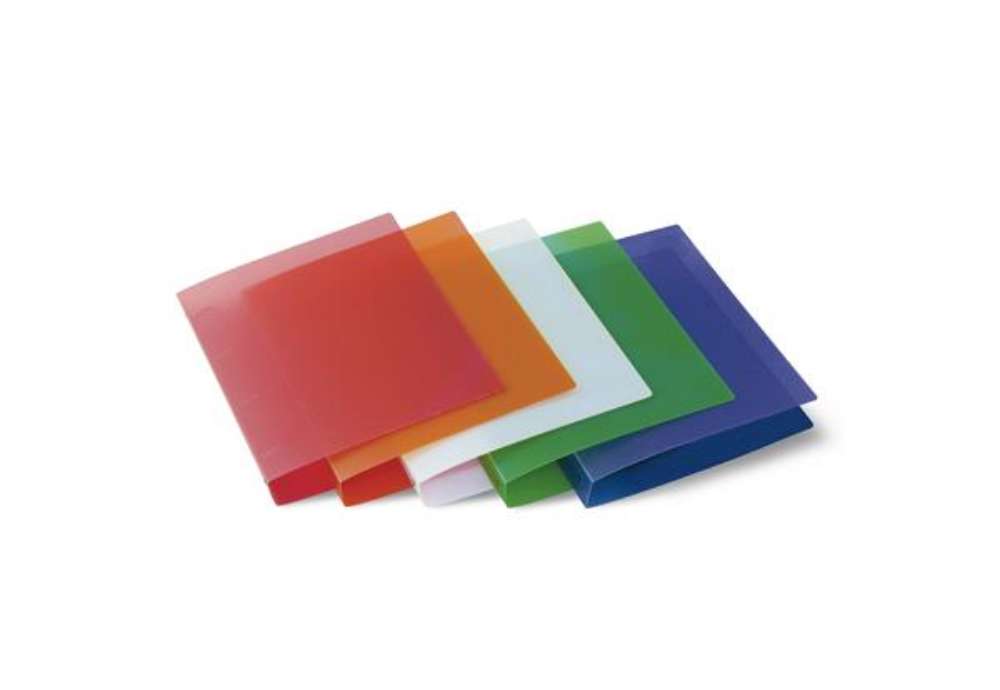 Immagine di Raccoglitore Eco - 22 x 30 cm - 4 anelli tondi 30 mm - dorso 4 cm - PP semitrasparente - colori asso