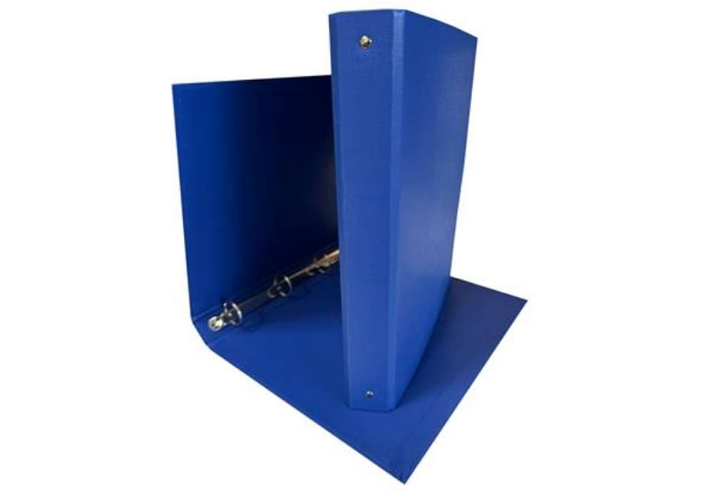 Immagine di Raccoglitore King - 22 x 30 cm - 4 anelli tondi 30 mm - dorso 4 cm - rivestimento in PP - blu - Star