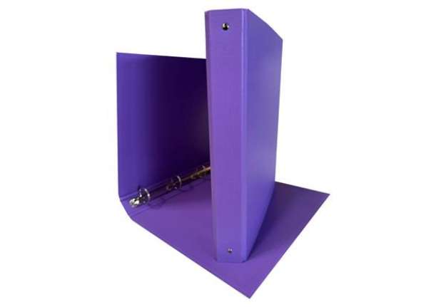 Immagine di Raccoglitore King - 4 anelli tondi 30 mm - dorso 4 cm - 22x30 cm - rivestimento in PPL - viola - Sta