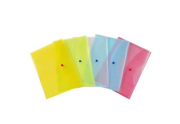Immagine di Busta con bottone - PPL - 22x30 cm - colori assortiti - Starline