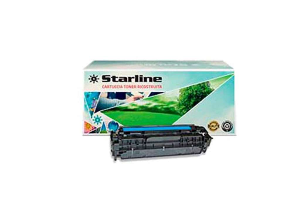 Immagine di Starline - Toner Ricostruito - per HP 304A - Ciano - CC531A - 2.800 pag