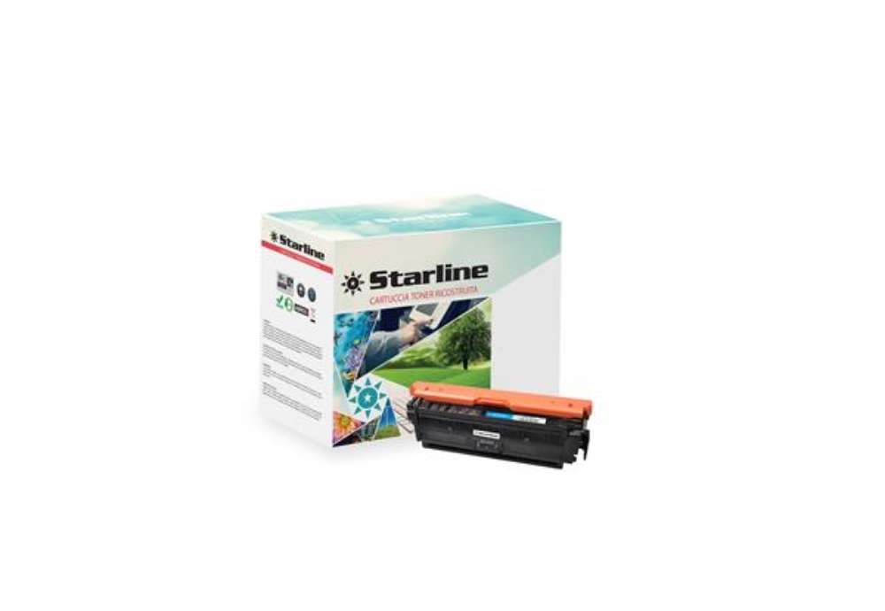 Immagine di Starline - Toner Ricostruito - per HP 508A - Ciano - CF361A - 5.000 pag