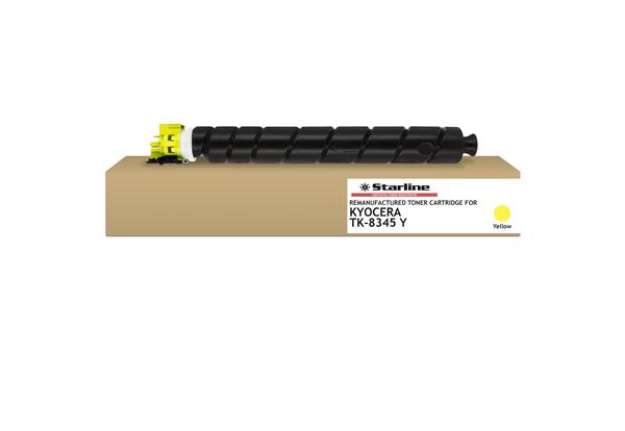 Immagine di Starline - Toner ricostruito per Kyocera Taskalfa 2552/2553 Series - Giallo - TK8345Y - 12.000 pag