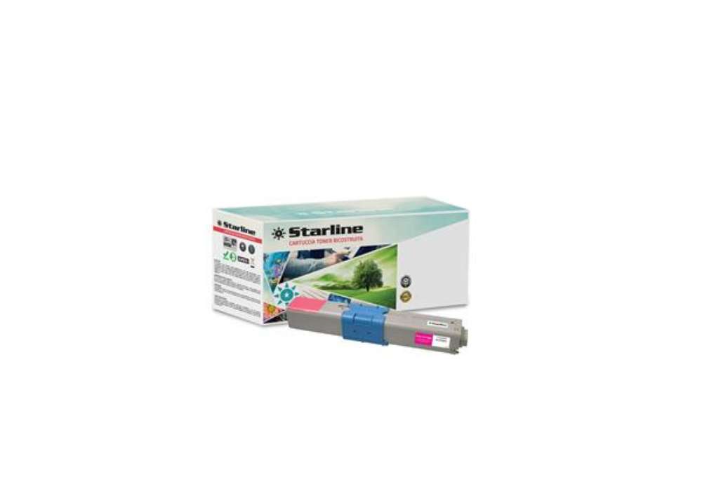 Immagine di Starline - Toner Ricostruito - per Oki - Magenta - 44469705 - 2.000 pag