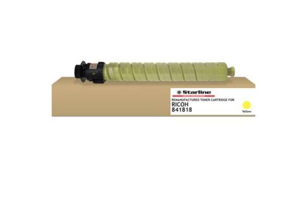 Immagine di Starline - Toner ricostruito per Ricoh MPC 3003/3503 Series - Giallo - 841818 - 18.000 pag