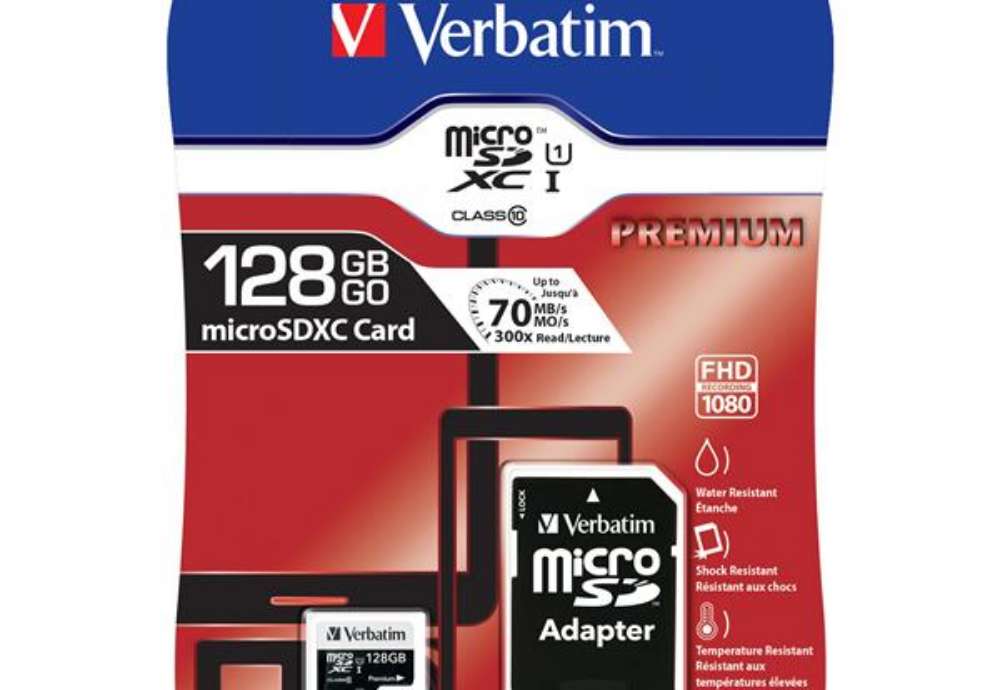 Immagine di Verbatim - Micro SDHC Classe 10 fino a 45mb/sec - 44085 - 128GB