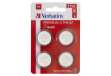 Immagine di Micropile CR2430 - 3V - a pastiglia - litio - Verbatim - blister 4 pezzi