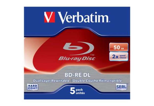 Immagine di Verbatim - Scatola 5 Blu Ray BD-RE DL Jewel Case - rescrivibile - 43760 - 50GB