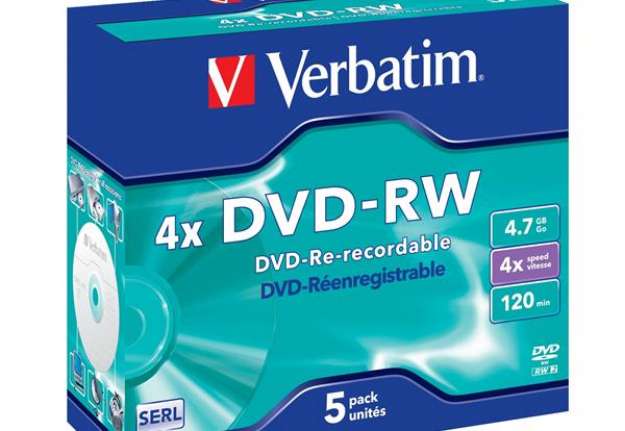 Immagine di Verbatim - Scatola 5 DVD-RW - Jewel Case - serigrafato - 43285 - 4,7GB