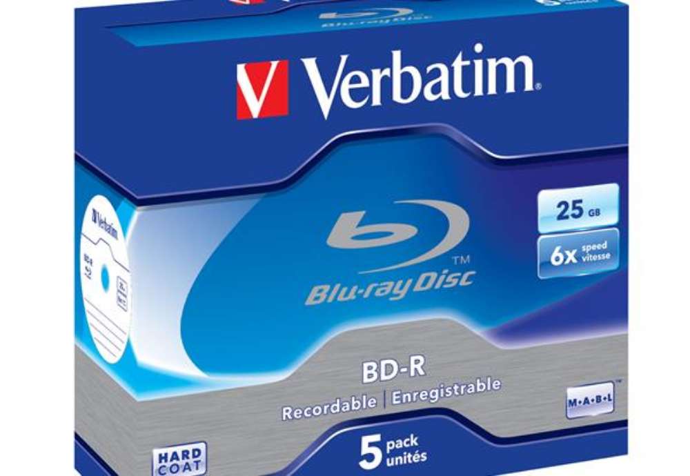 Immagine di Verbatim - Scatola 5 DVD Blu Ray BD-R SL - Jewel Case - Bianco/Blu - 43715 - 25GB