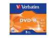 Immagine di Verbatim - Scatola 5 DVD-R - Jewel case - serigrafato - 43519 - 4,7GB