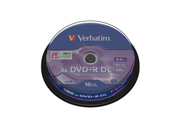 Immagine di Verbatim - Scatola 10 DVD+R Dual Layer - serigrafato Spindle - 43666 - 8,5GB