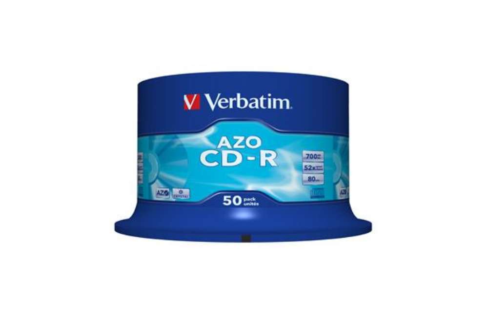 Immagine di Verbatim - Scatola 50 CD-R DataLife Plus - 1X-52X - serigrafata crystal - 43343 - 700MB
