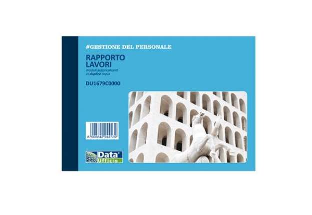Immagine di Blocco rapporto lavori - 50/2 copie autoricalcanti - DU1679C0000 - Data Ufficio