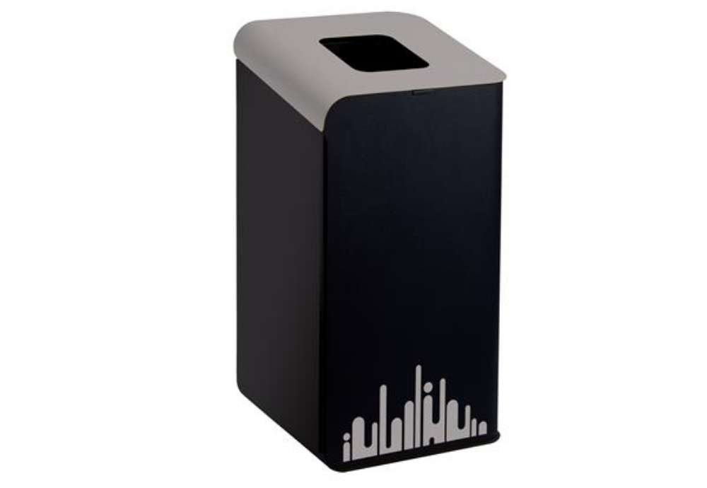 Immagine di Gettacarte Rubik Evo - per raccolta differenziata - 80 L - grigio - Medial
