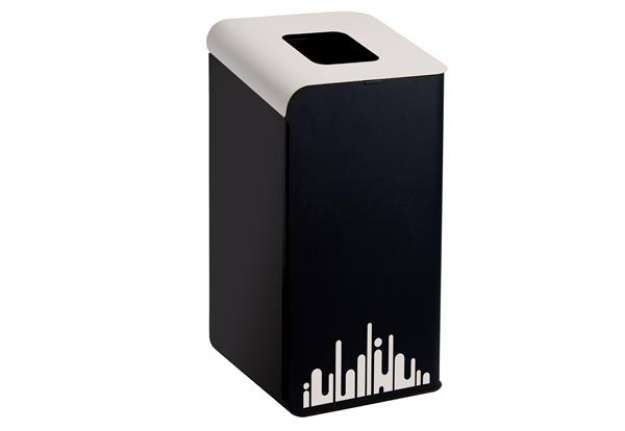 Immagine di Gettacarte Rubik Evo - per raccolta differenziata - 80 L - bianco - Medial
