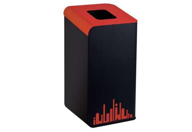 Immagine di Gettacarte Rubik Evo - per raccolta differenziata - 80 L - rosso - Medial