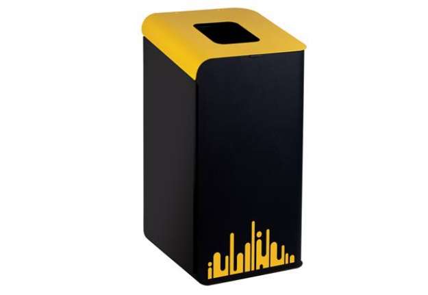 Immagine di Gettacarte Rubik Evo - per raccolta differenziata - 80 L - giallo - Medial International