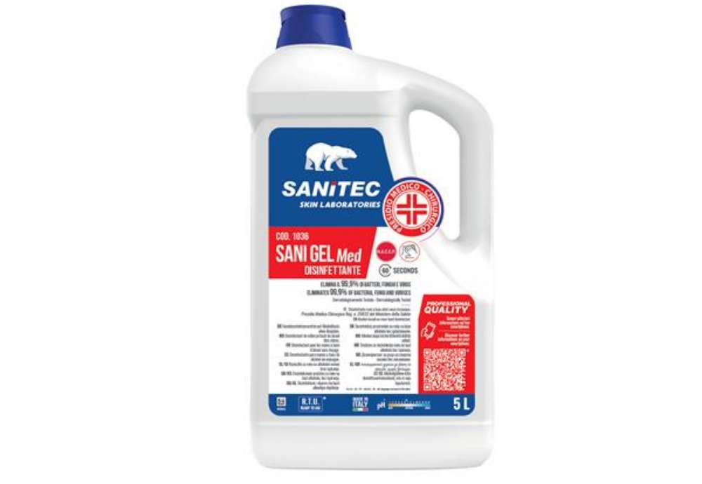 Immagine di Igienizzante mani Sani Gel Med - 5 L - non profumato - Sanitec