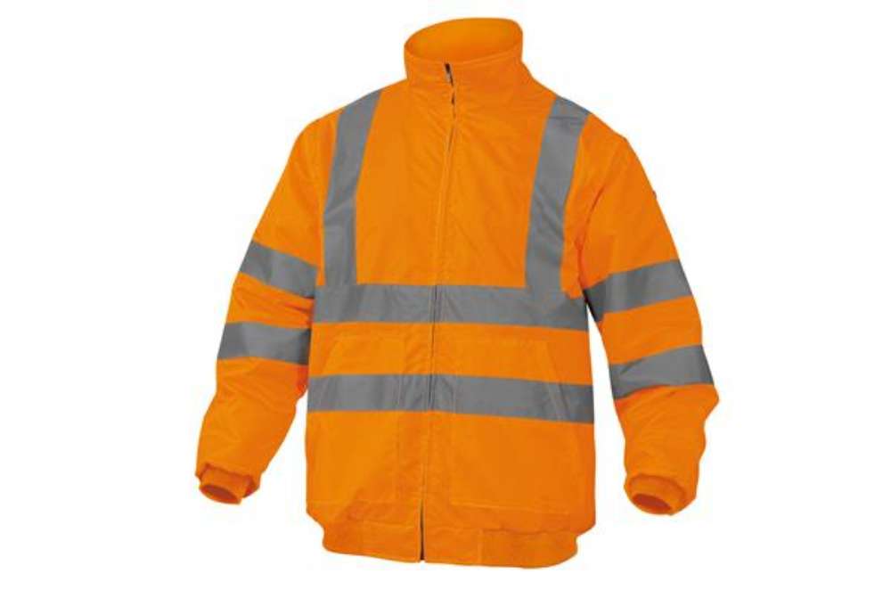 Immagine di Giubbotto alta visibilità Reno HV - poliestere/poliuretano - taglia S - arancio fluo - Deltaplus