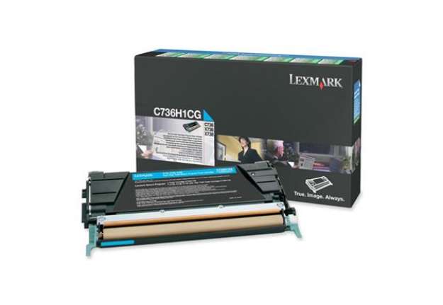 Immagine di Lexmark - Toner - Ciano - C734A1CG - return program - 6.000 pag