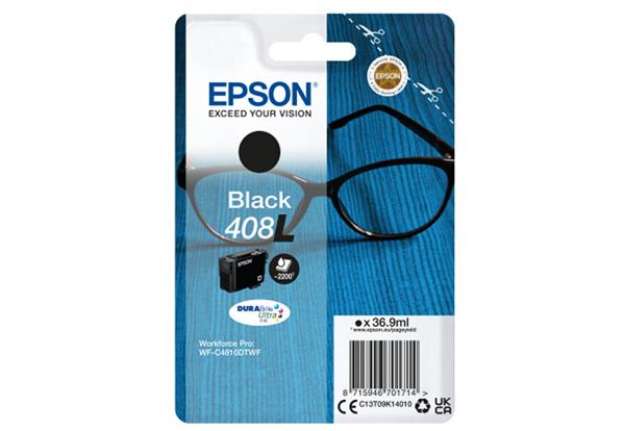 Immagine di Epson - Cartuccia DuraBrite Ultra 408L - Nero - C13T09K14010