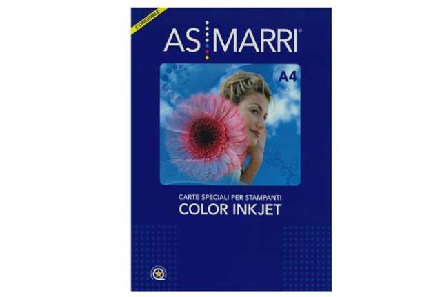 Immagine di Adesivo poliestere - stampa inkjet - A3 - 50 fogli - trasparente permanente - As Marri