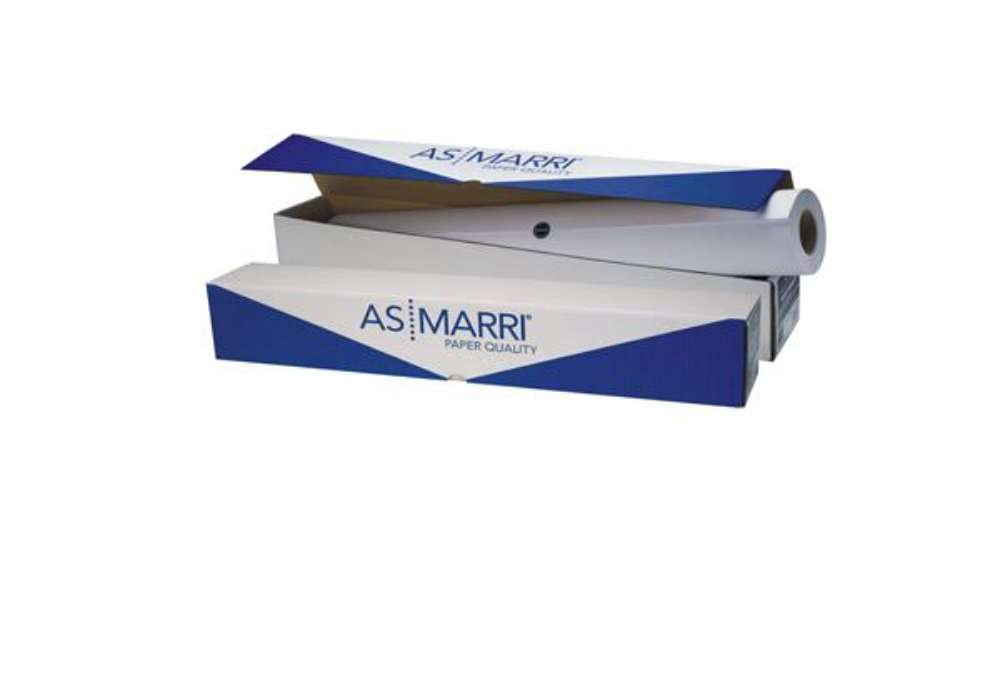 Immagine di Carta plotter J.90S - 914 mm x 50 mt - 90 gr - inkjet - opaca - bianco - As Marri