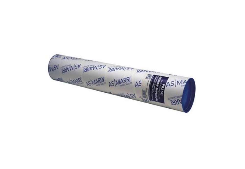 Immagine di Carta plotter PBJ.90S - 610 mm x 50 mt - 90 gr - inkjet - opaca - bianco - As Marri