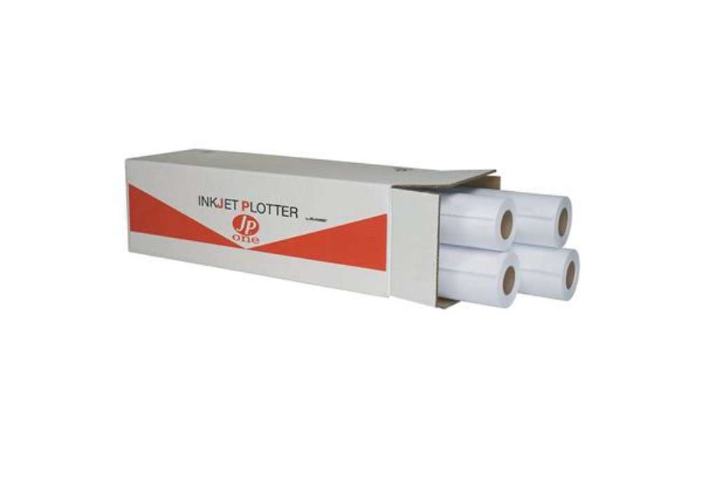 Immagine di Carta plotter JP One P.90M - 610 mm x 50 mt - 90 gr - inkjet - opaca - bianco - As Marri