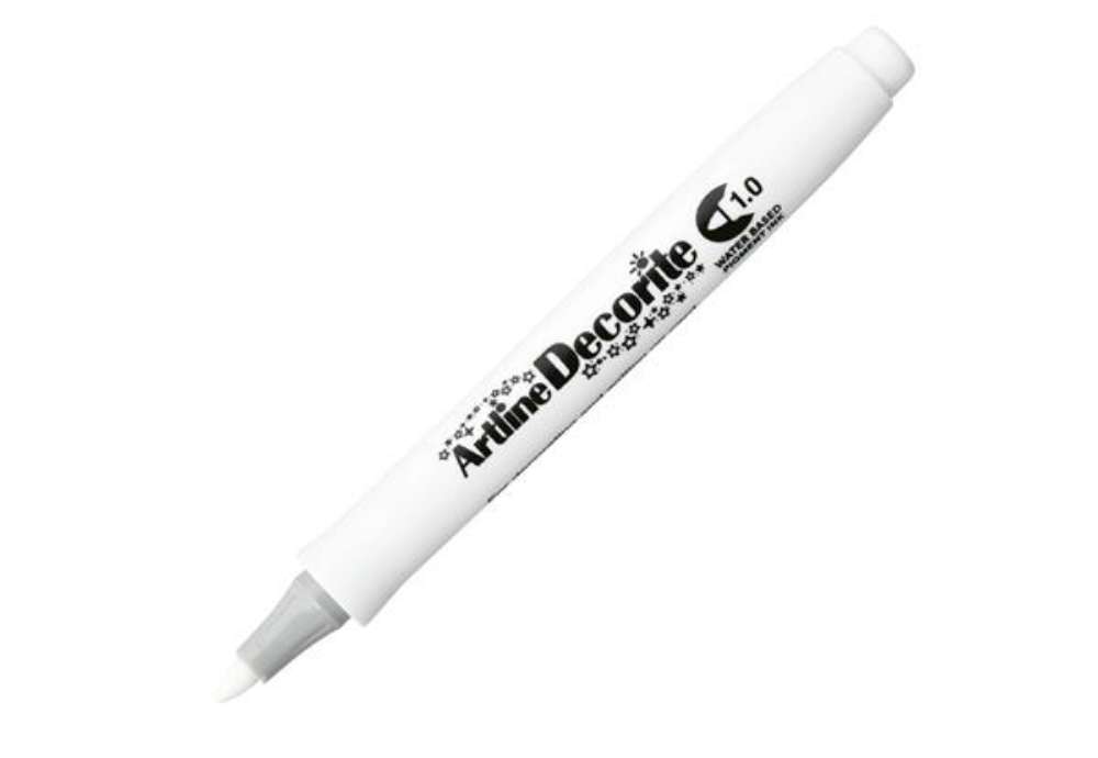 Immagine di Marcatore Decorite - punta tonda - 1.0 mm - bianco - Artline