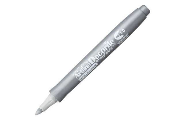 Immagine di Marcatore Decorite - punta tonda - 1.0 mm - argento - Artline