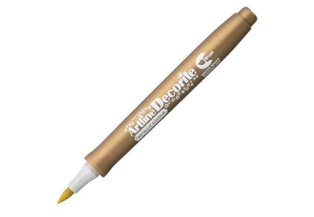 Immagine di Marcatore Decorite - punta pennello - oro - Artline