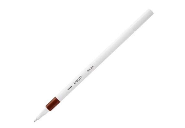 Immagine di Fineliner Emott - tratto 0.4 mm - marrone - Uni Mitsubishi