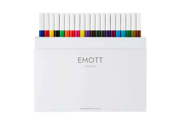 Immagine di Fineliner Emott - tratto 0.4 mm - colori assortiti standard - Uni Mitsubishi - conf. 40 pezzi