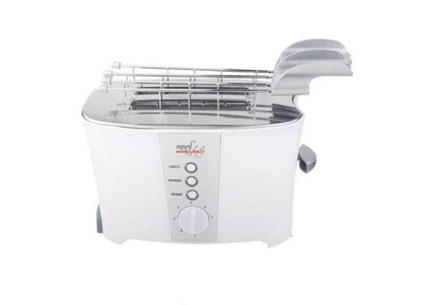 Immagine di Tostapane elettrico - 2 pinze - 600 W - bianco - Melchioni family