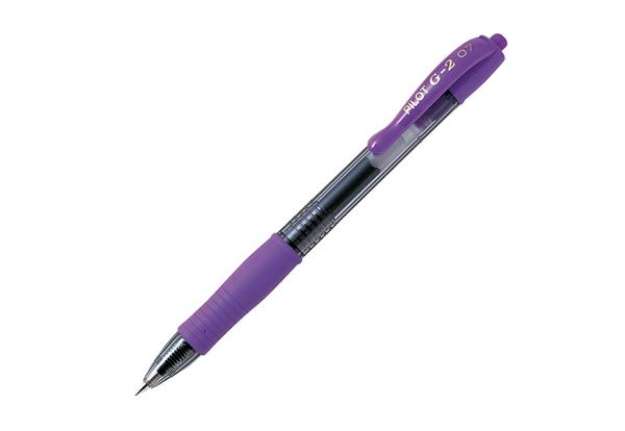 Immagine di Roller gel a scatto G-2 - punta 0,7mm - viola - Pilot