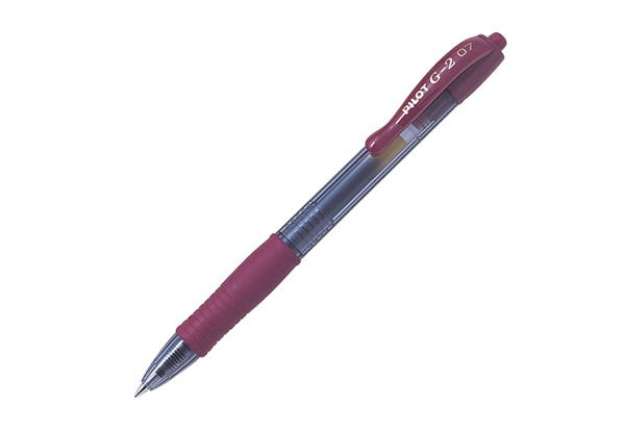 Immagine di Roller gel a scatto G-2 - punta 0,7mm - bordeaux - Pilot