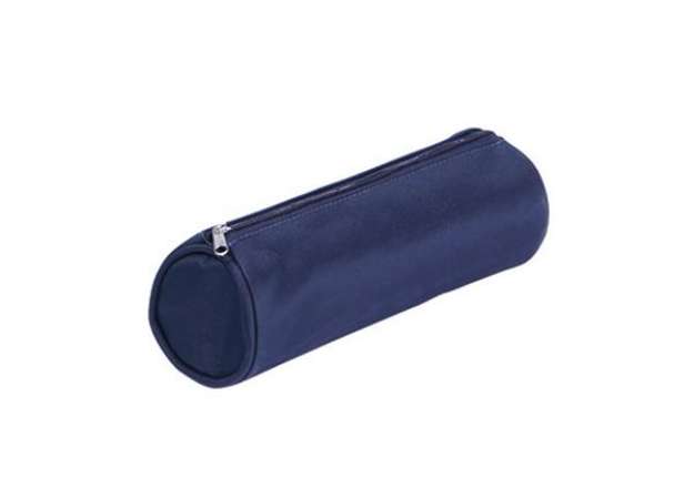 Immagine di Astuccio Tombolino Basic con cerniera - 22x8Ø8cm - blu - Pagna