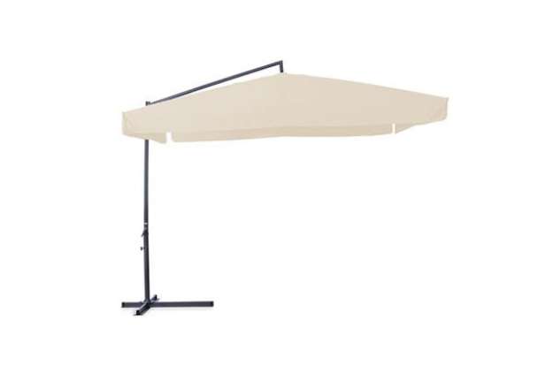 Immagine di Ombrellone quadro - con braccio laterale - 3 x3 m - ecru - Garden Friend