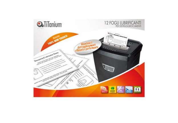 Immagine di Foglio lubrificante - per distruggidocumenti - Titanium - conf. 12 pezzi